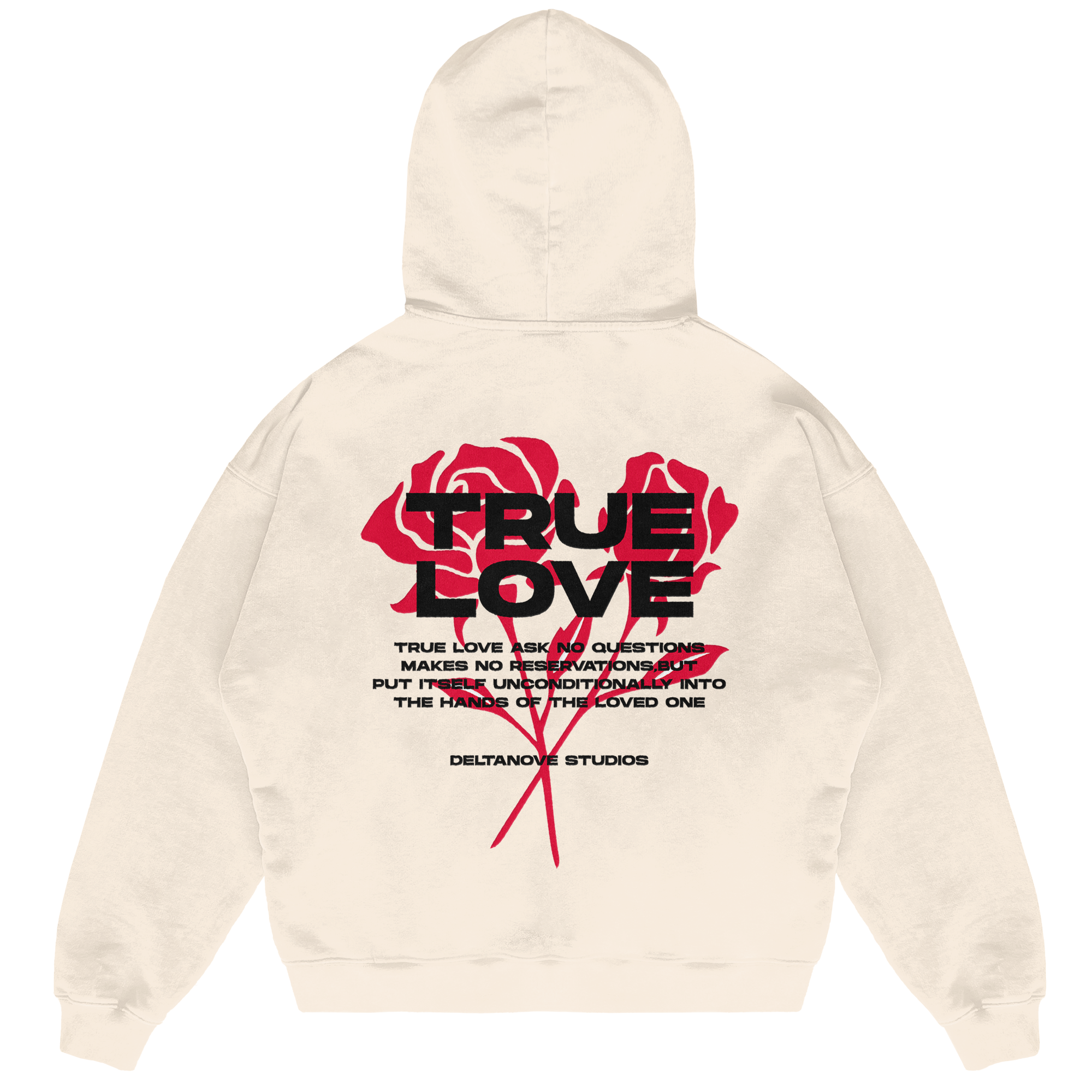 Felpa Hoodie Deltanove True Love 24H EXPRESS SHIPMENT - not for resale