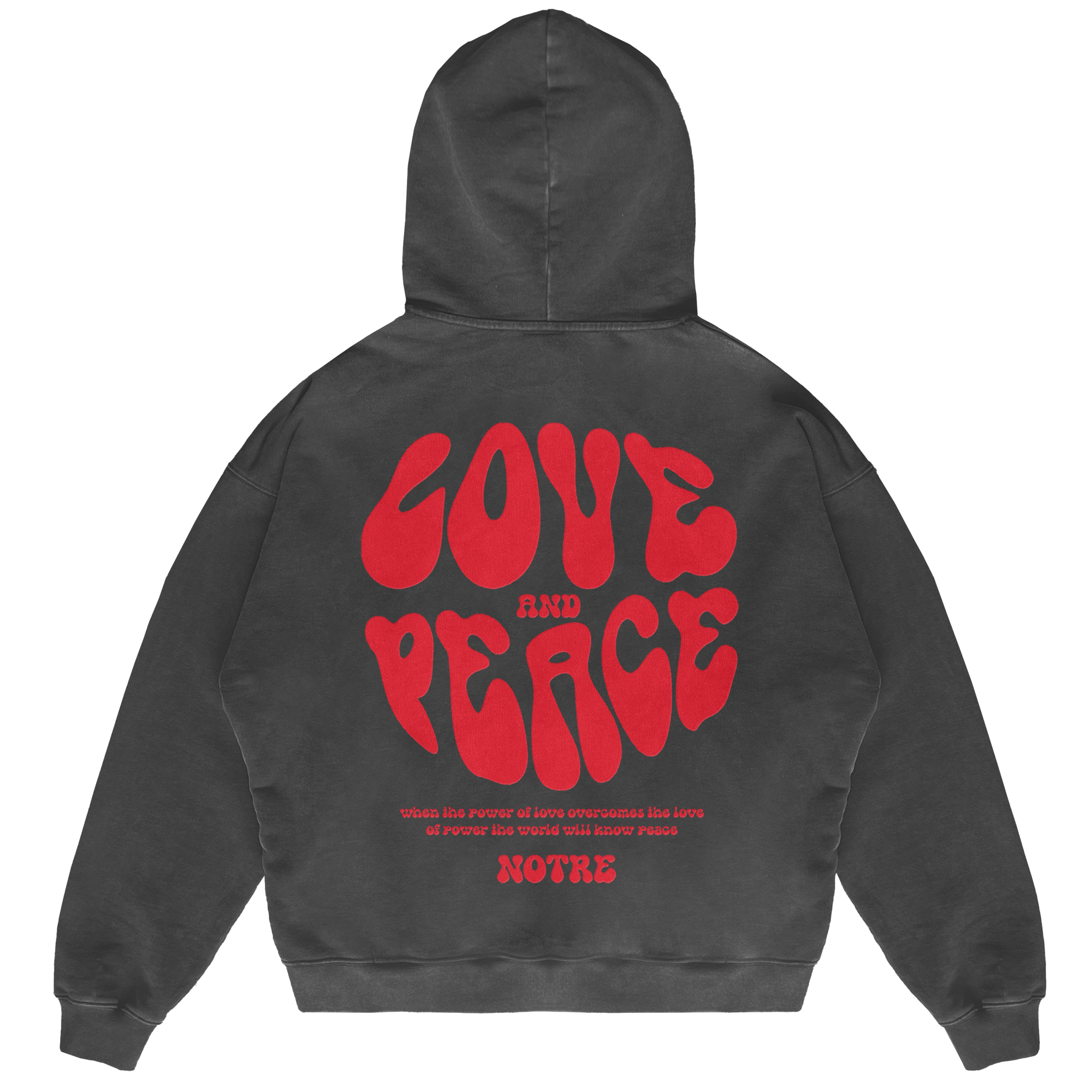 Felpa Hoodie Notre Love & Peace 24H EXPRESS SHIPMENT - not for resale
