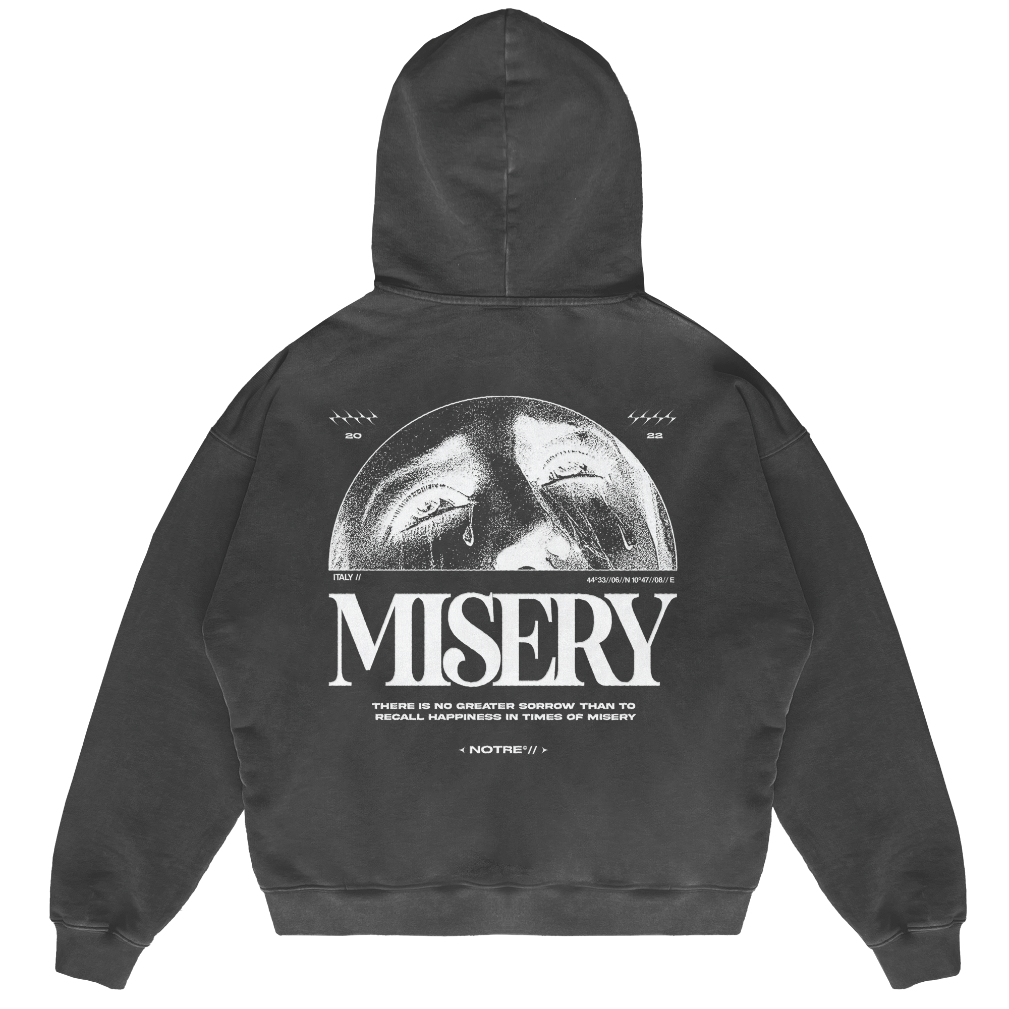 Felpa Hoodie Notre Misery 24H EXPRESS SHIPMENT - not for resale