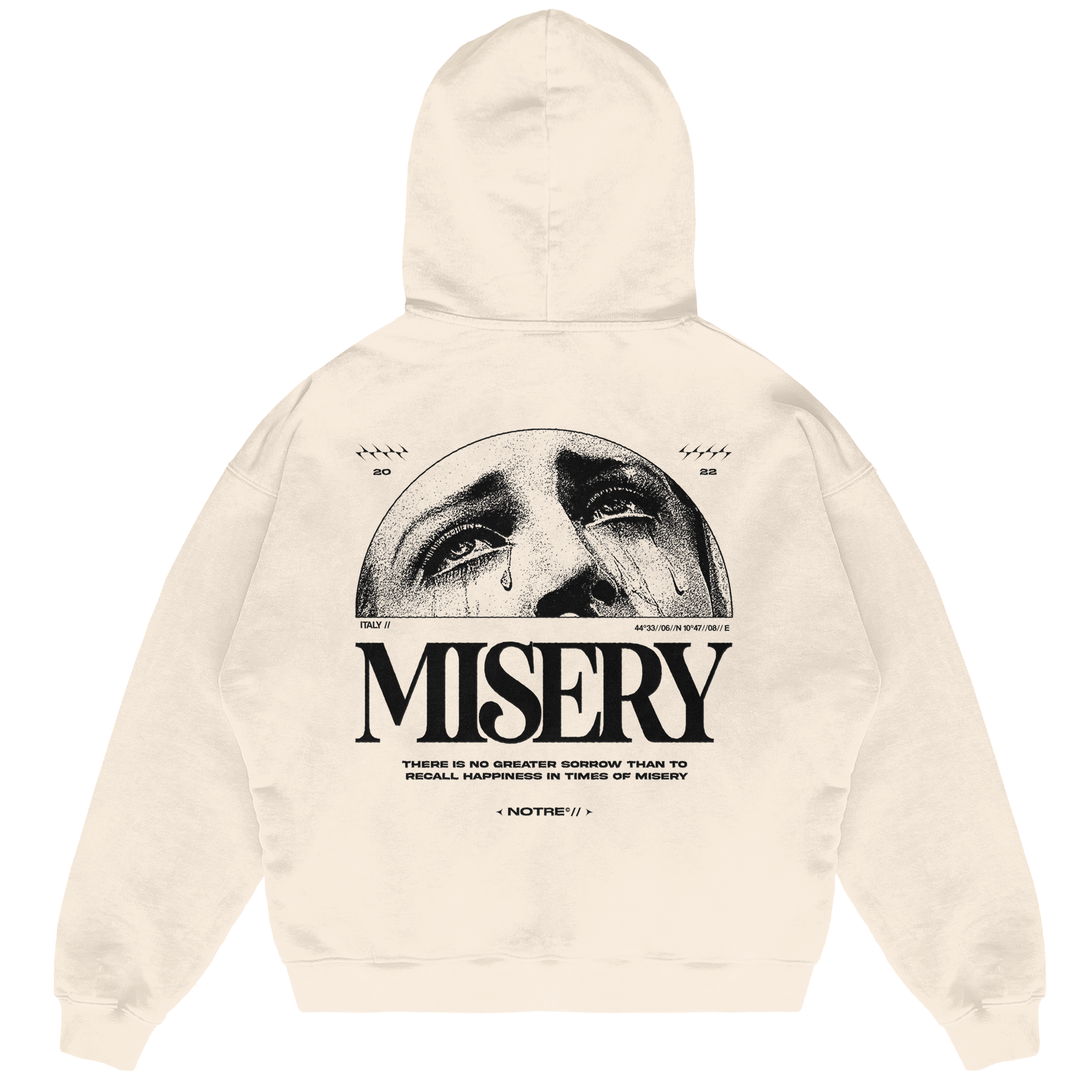 Felpa Hoodie Notre Misery 24H EXPRESS SHIPMENT - not for resale