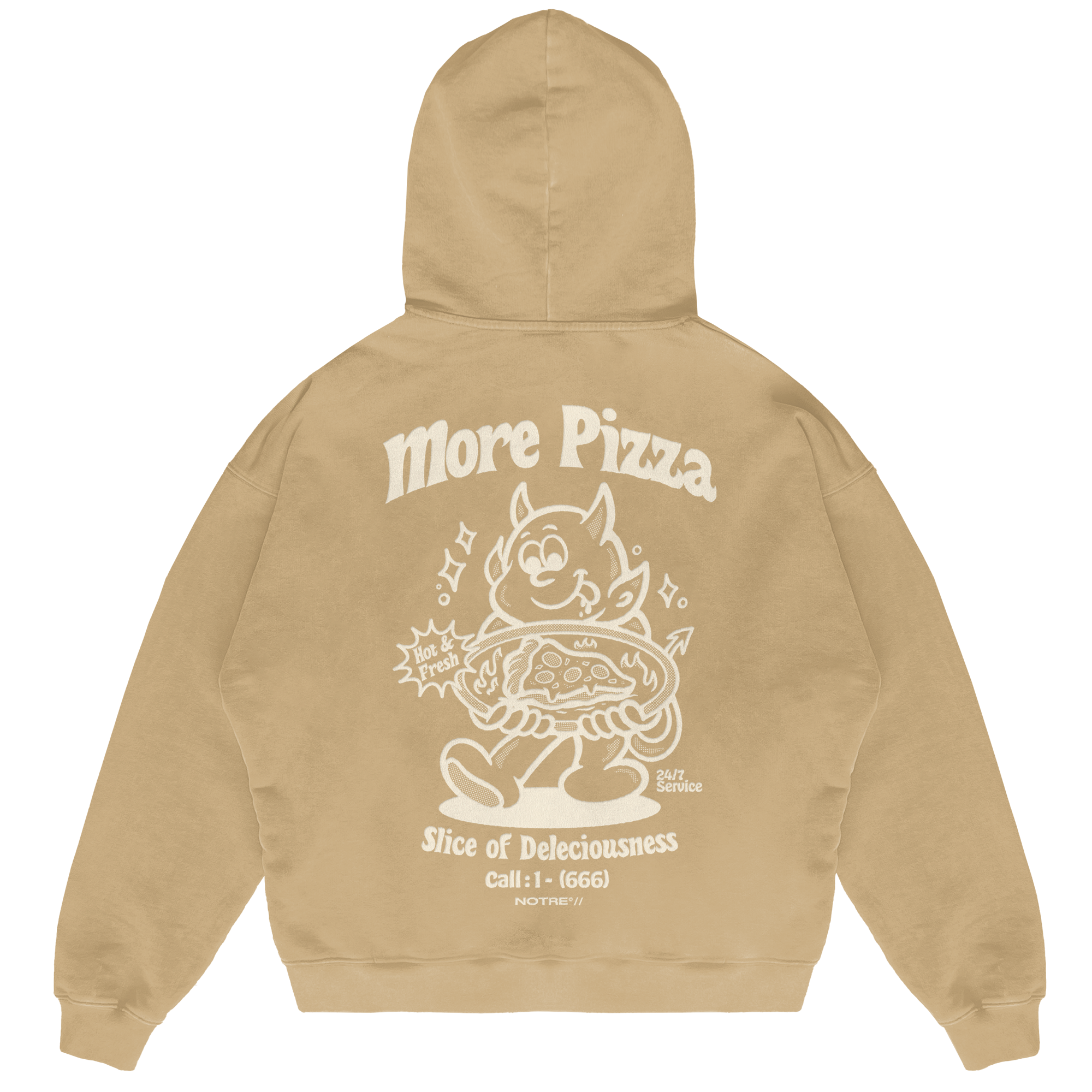 Felpa Hoodie Notre More Pizza 666 24H EXPRESS SHIPMENT - not for resale