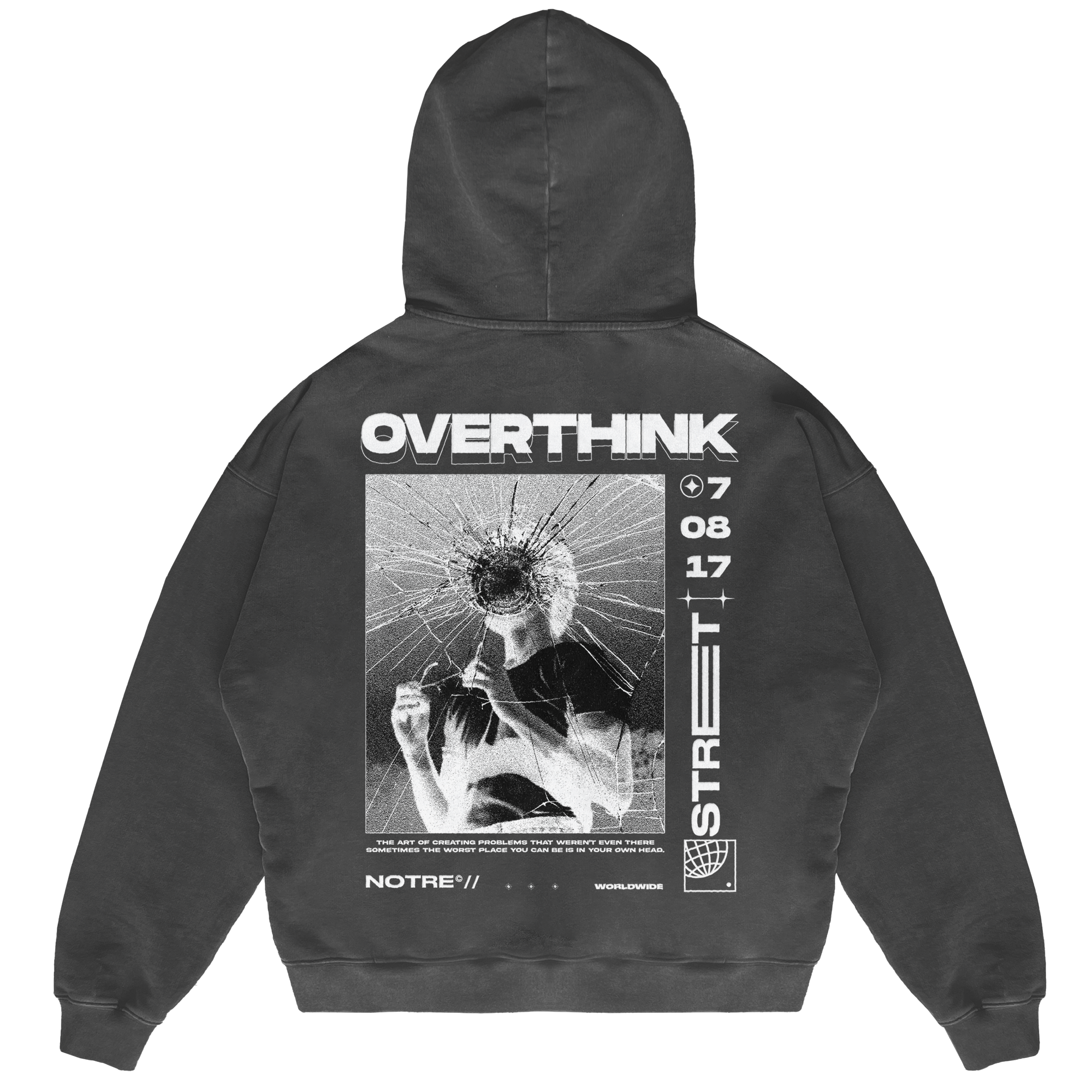 Felpa Hoodie Notre Overthink 24H EXPRESS SHIPMENT - not for resale