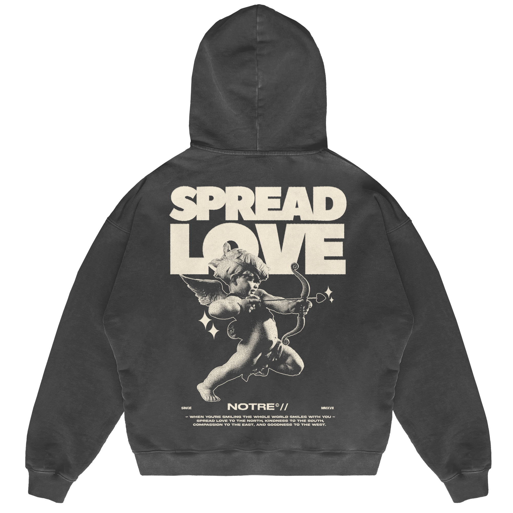 Felpa Hoodie Notre Spread Love 24H EXPRESS SHIPMENT - not for resale