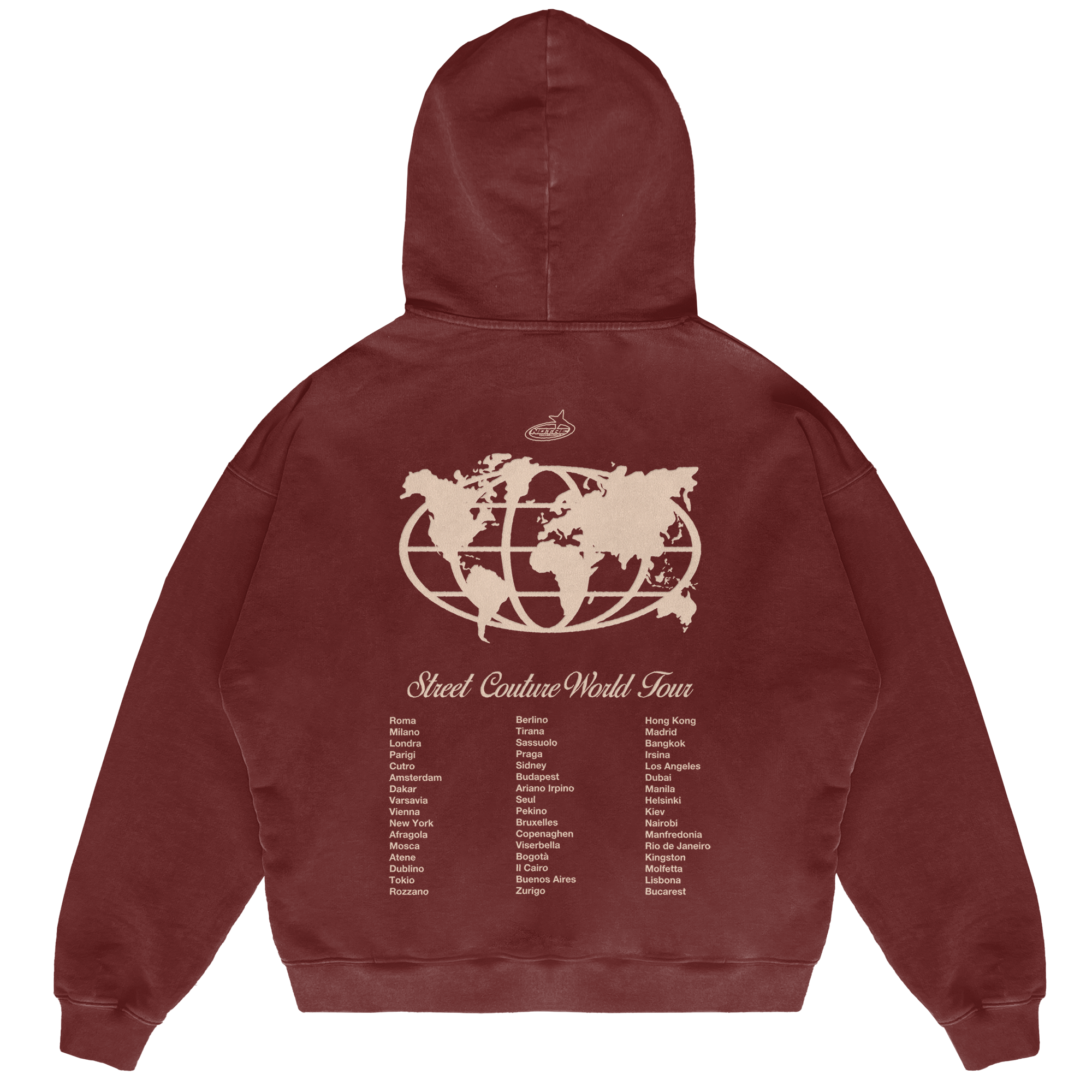 Felpa Hoodie Notre World Tour 24H EXPRESS SHIPMENT - not for resale
