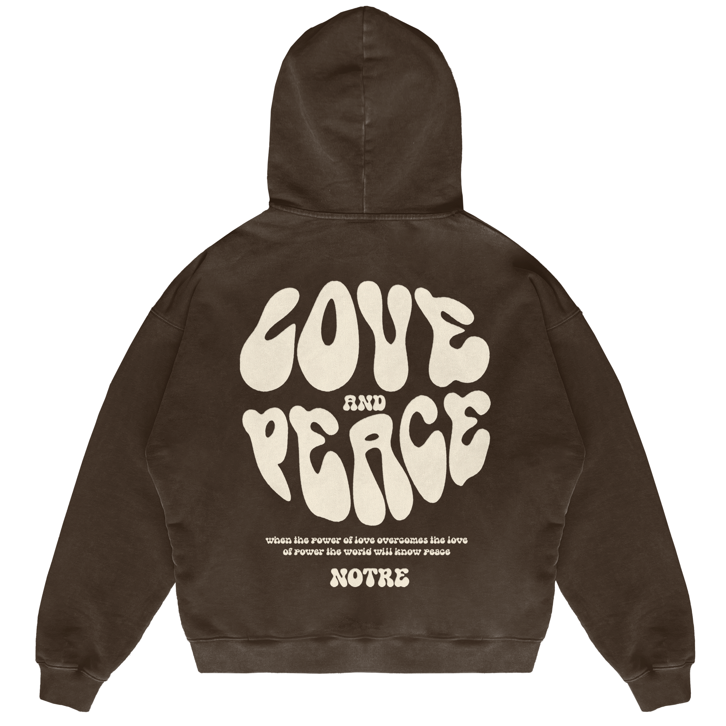 Felpa Hoodie Notre Love & Peace 2024 24H EXPRESS SHIPMENT - not for resale