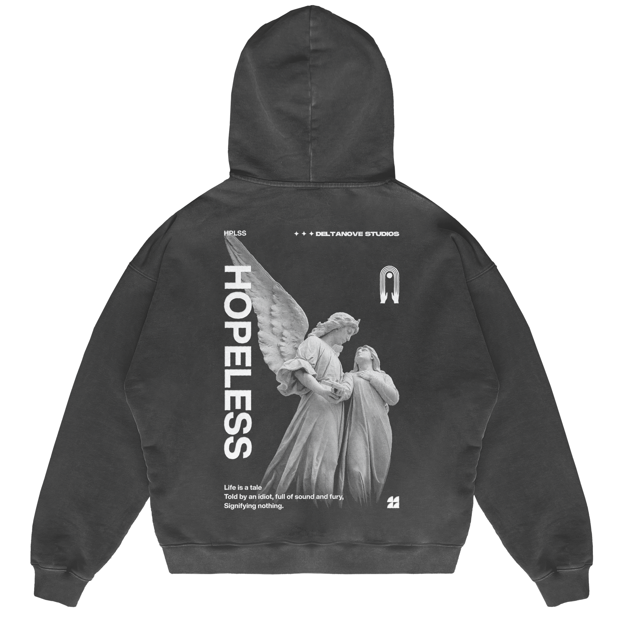 Felpa Hoodie Deltanove Hopeless 24H EXPRESS SHIPMENT - not for resale