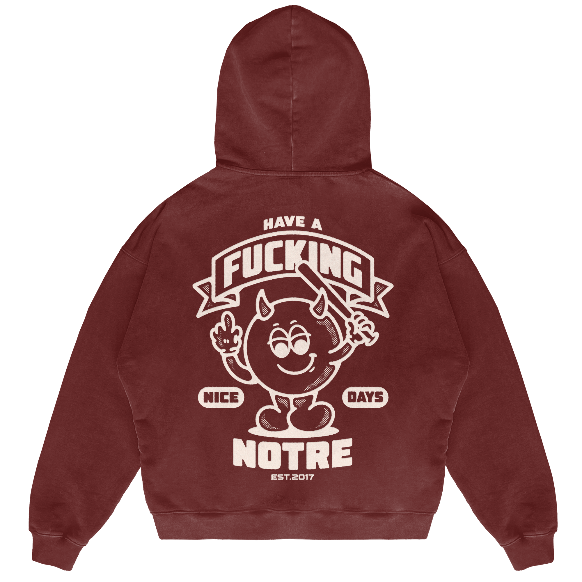 Felpa Hoodie Notre Fu*king Day 24H EXPRESS SHIPMENT - not for resale