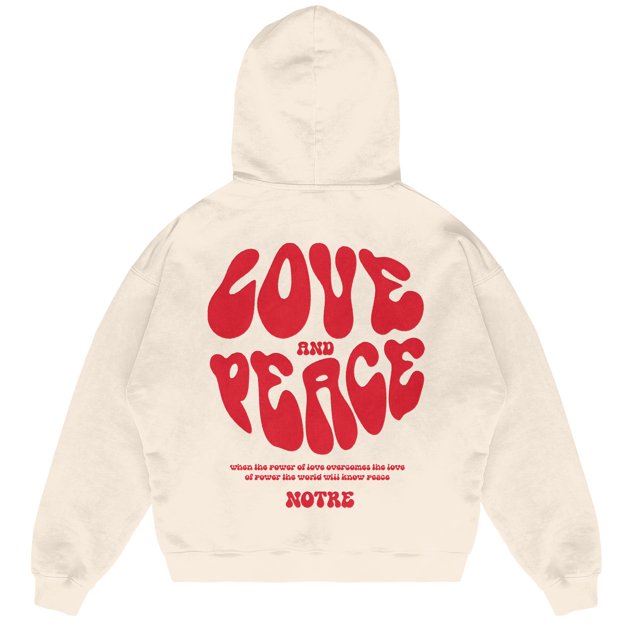 Felpa Hoodie Notre Love & Peace 24H EXPRESS SHIPMENT - not for resale