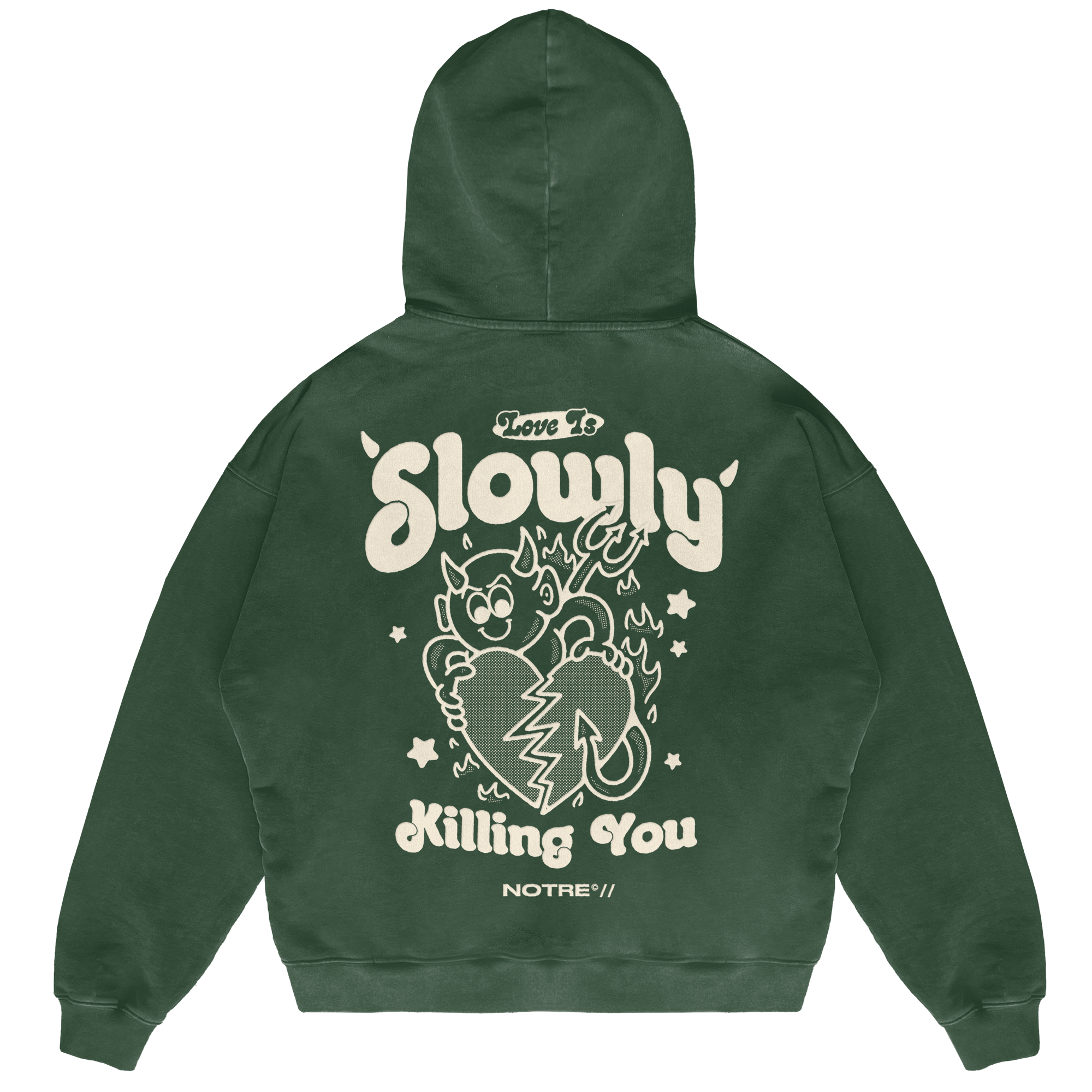 Felpa Hoodie Notre Slowly 24H EXPRESS SHIPMENT - not for resale