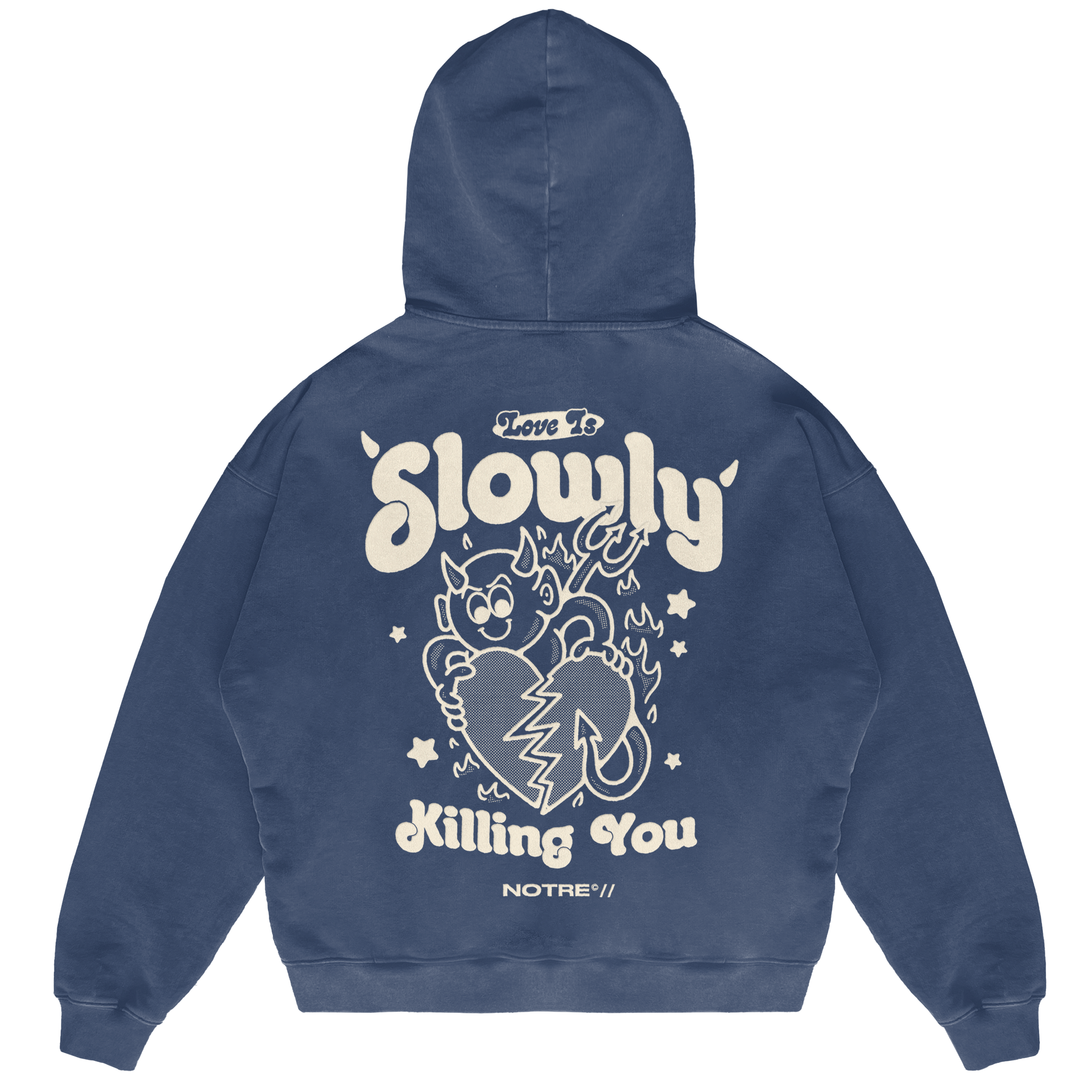 Felpa Hoodie Notre Slowly 24H EXPRESS SHIPMENT - not for resale