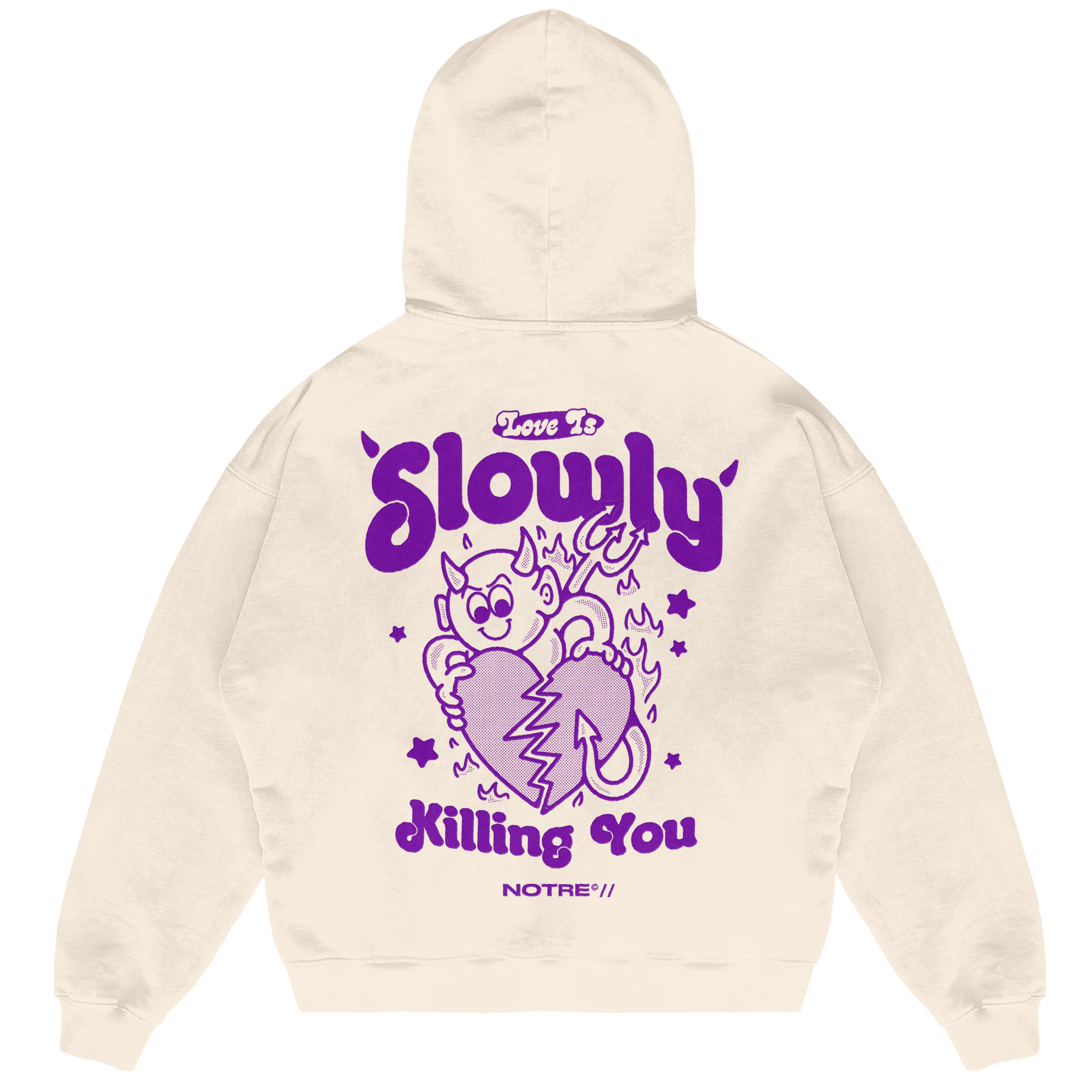 Felpa Hoodie Notre Slowly 24H EXPRESS SHIPMENT - not for resale