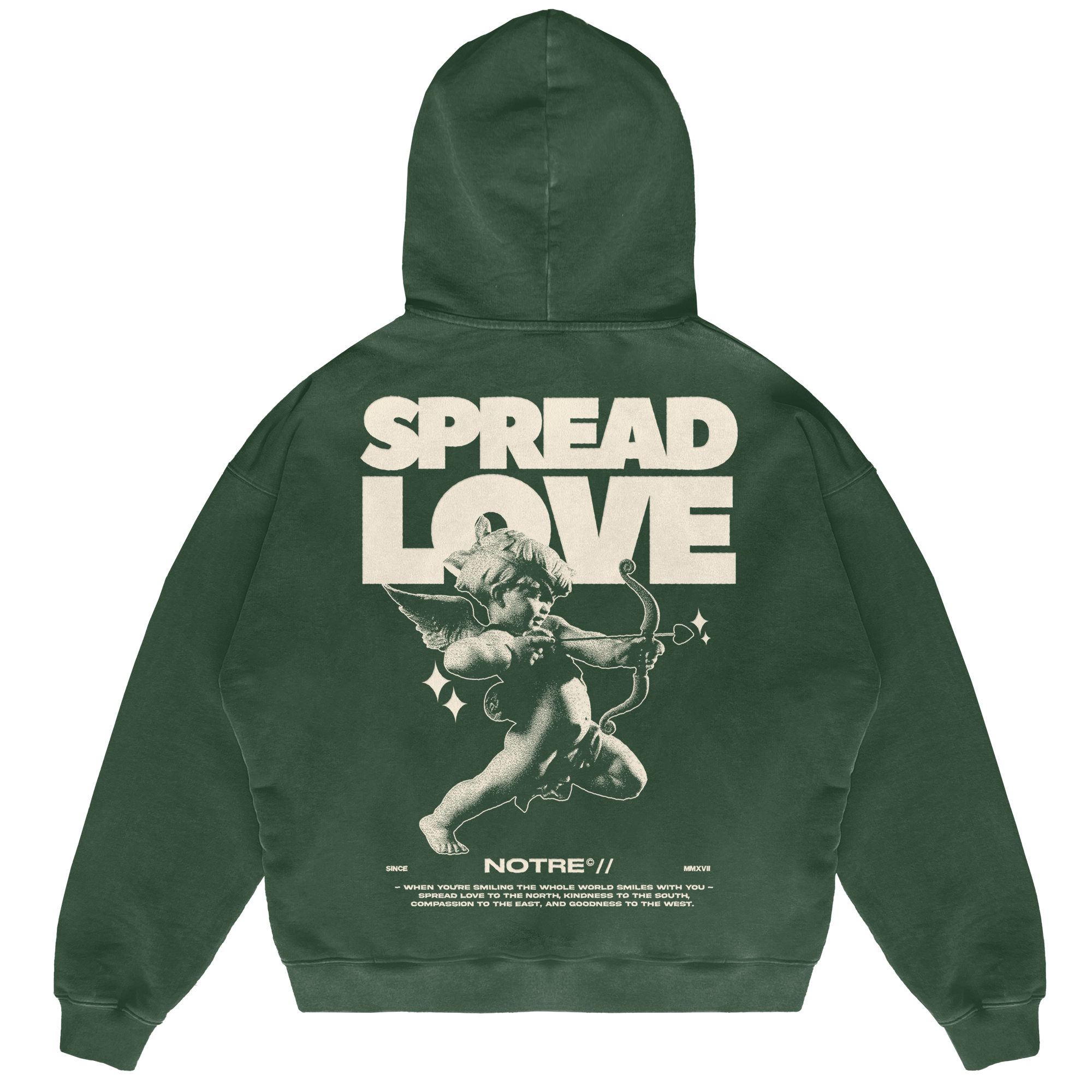 Felpa Hoodie Notre Spread Love 24H EXPRESS SHIPMENT - not for resale