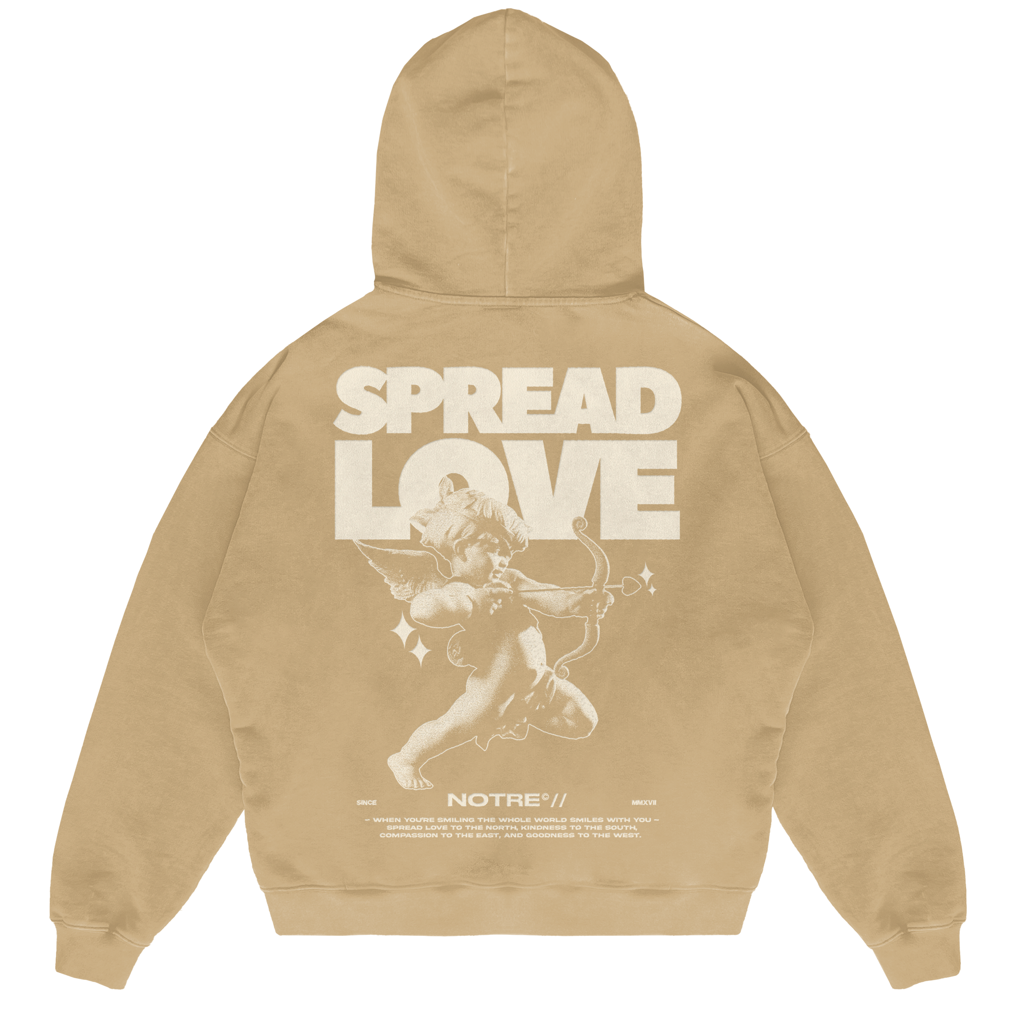 Felpa Hoodie Notre Spread Love 24H EXPRESS SHIPMENT - not for resale