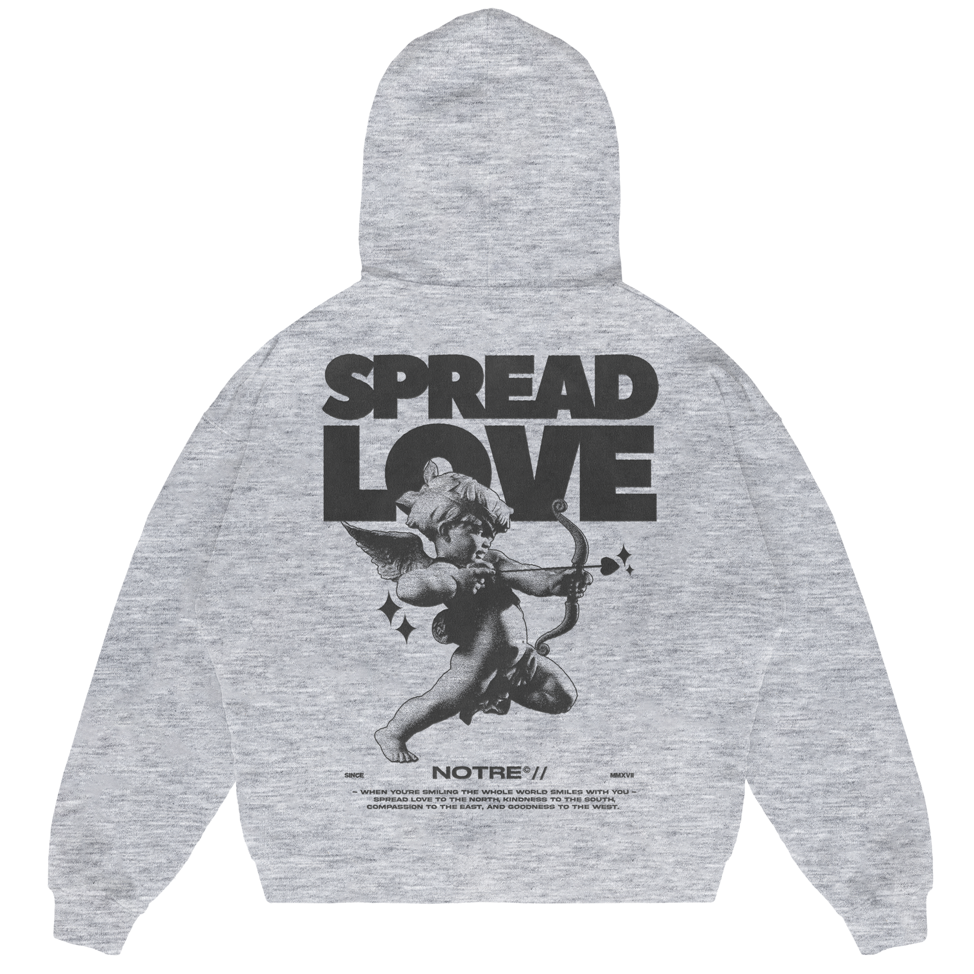 Felpa Hoodie Notre Spread Love 24H EXPRESS SHIPMENT - not for resale