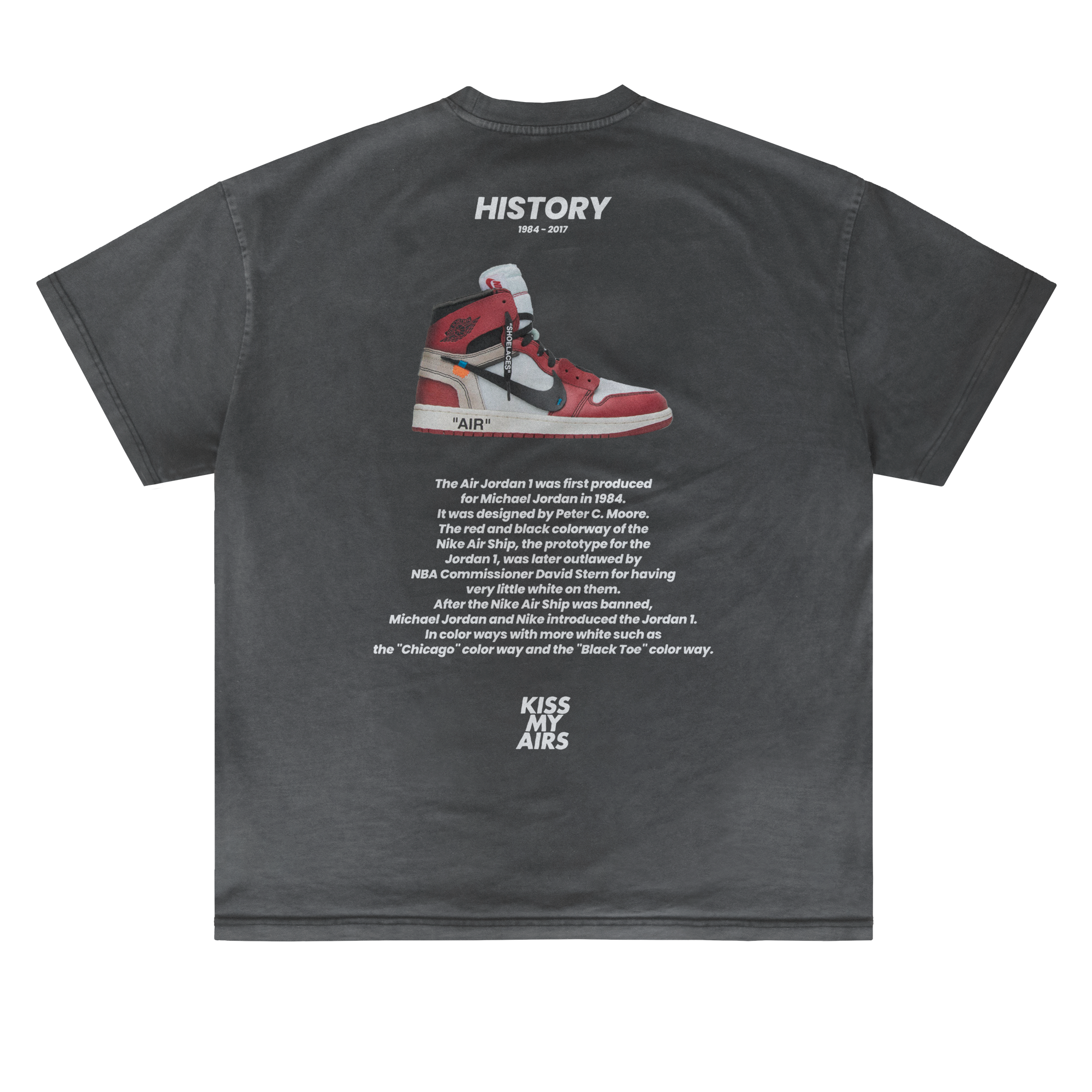 T-shirt Kiss My Airs History 24H EXPRESS SHIPMENT - not for resale