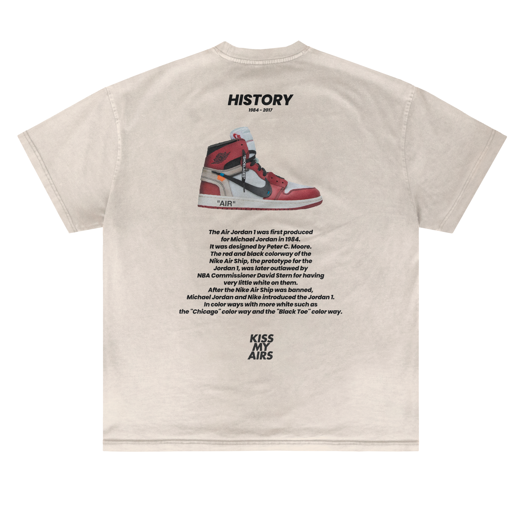 T-shirt Kiss My Airs History 24H EXPRESS SHIPMENT - not for resale